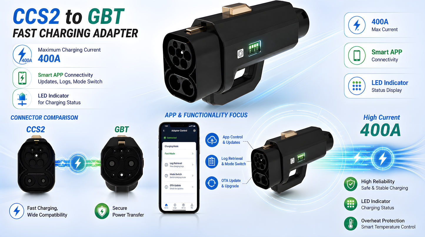 CCS2 to GBT Adapter 400A, TARY (China/GBT)