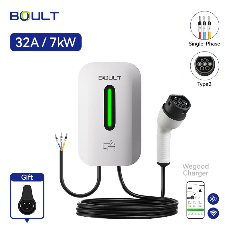 Wall EV Charger 7kW, BOULT (GCC/Type 2)