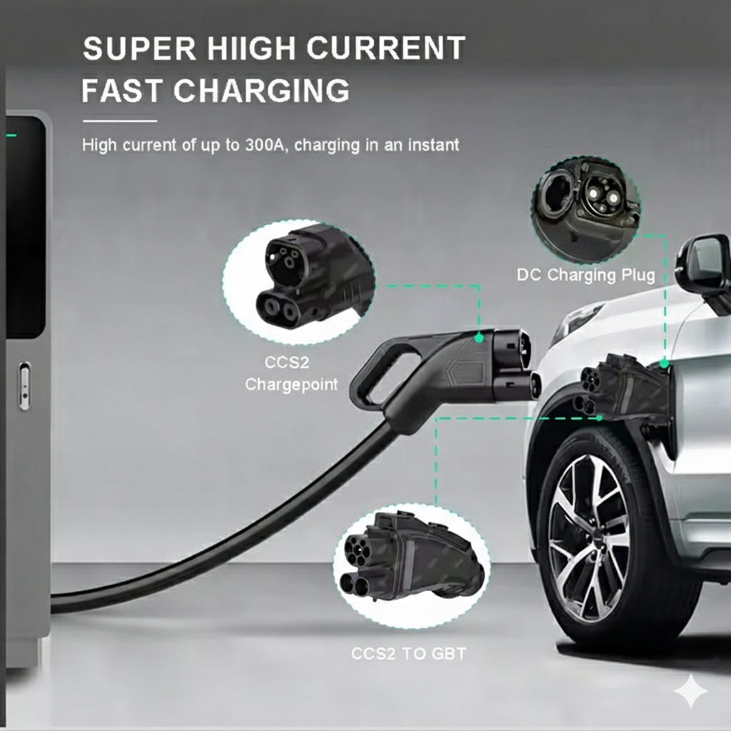 CCS2 to GBT Adapter - Up to 300 kW (China/GBT)