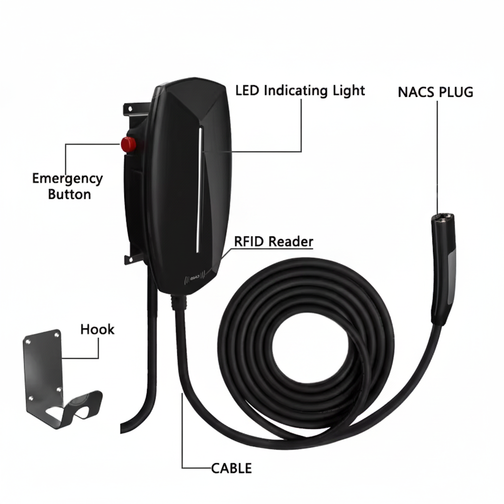 Smart Wall Tesla Charger 11kW (USA/NACS)