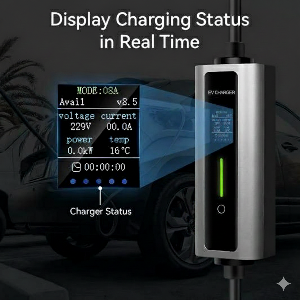 Portable EV Charger 3kW, UK Plug, BOULT (China/GBT) USED