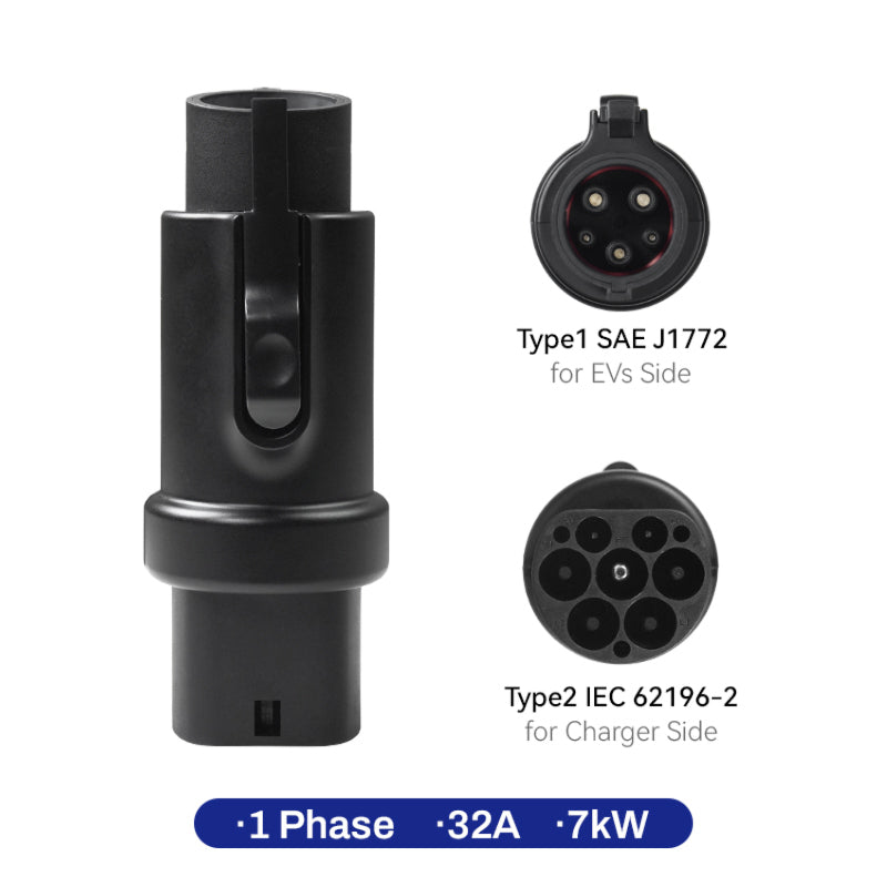 Type 2 to Type 1 Adapter 7kW (USA/J1772)