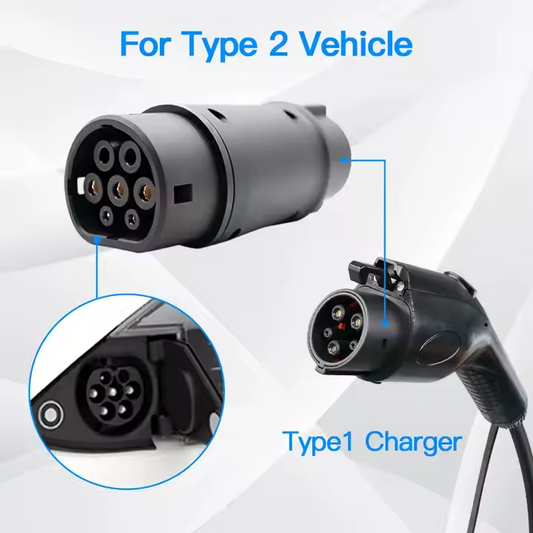 Type-1 to Type-2 Adapter 7kW (UAE/Type-2)