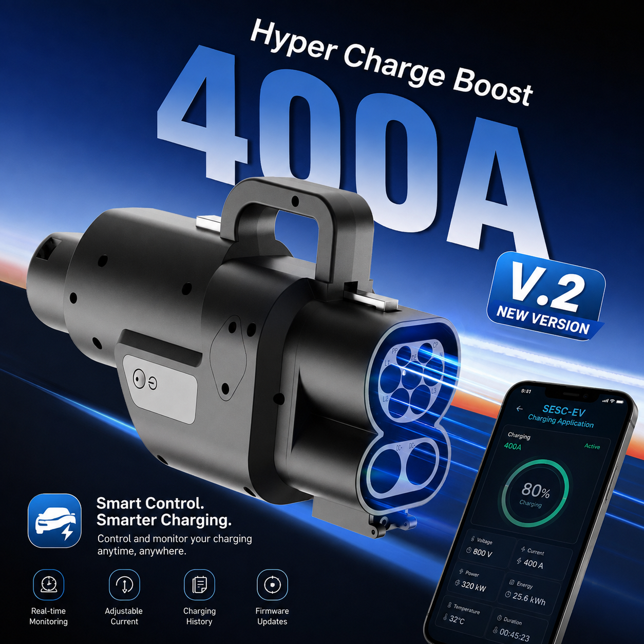 CCS2 to GBT Adapter 400A, OLINK V.2 (China/GBT)