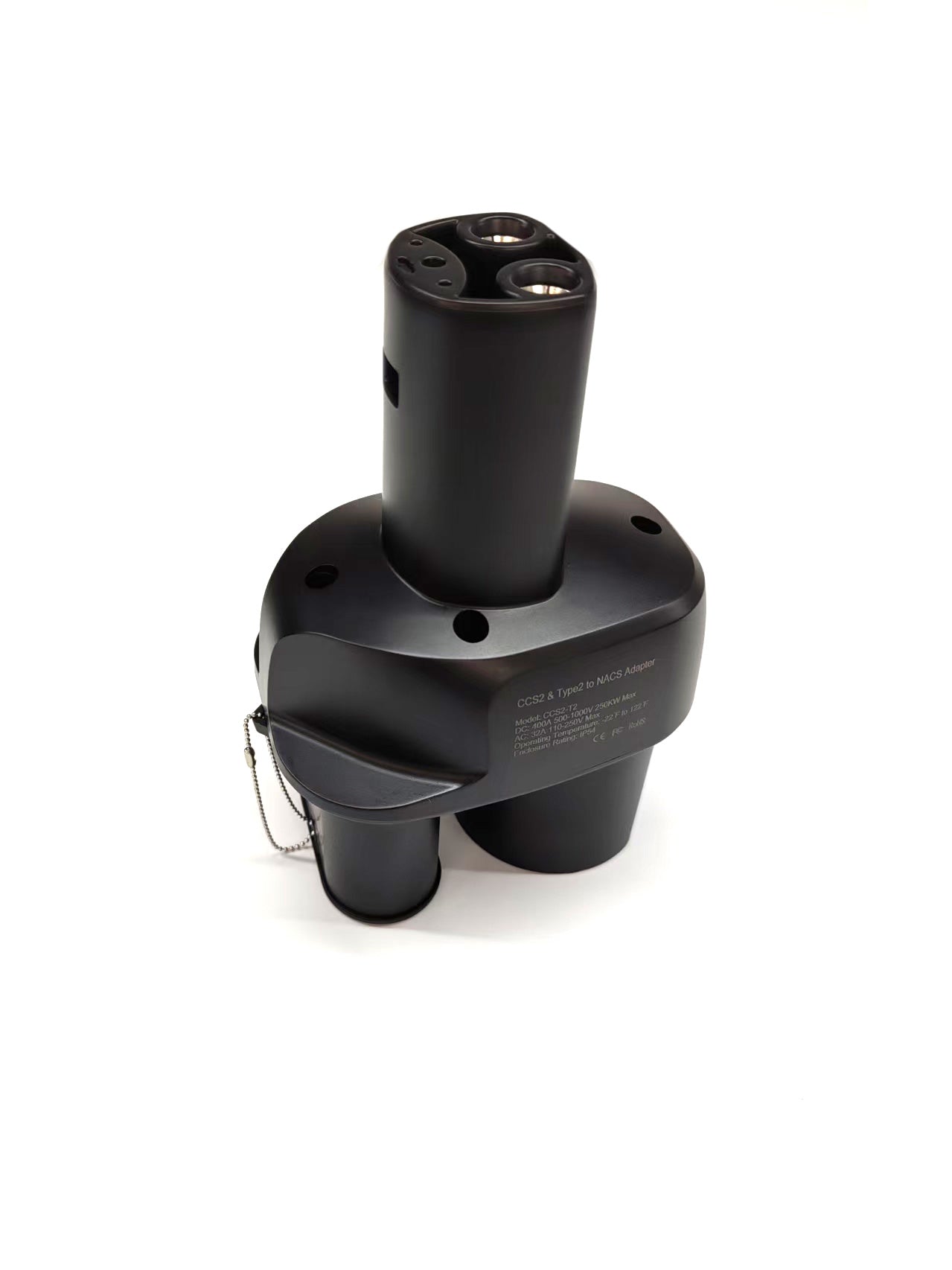 محول CCS2 إلى Tesla 3/Y/S وCybertruck 250 أمبير تيار مستمر و32 أمبير تيار متردد (الولايات المتحدة الأمريكية/NACS)