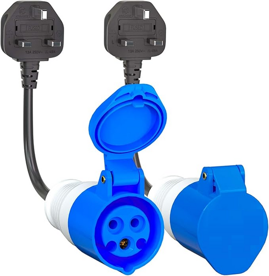 CEE 32A to UK 13A Plug (Connect Your Charger to a Standard UAE Household Sockets)