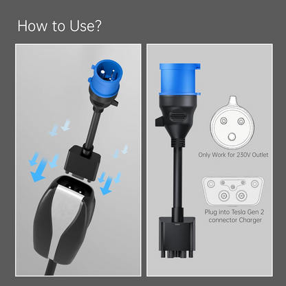 شاحن تيسلا محمول 7 كيلو واط (الإمارات العربية المتحدة/النوع 2)