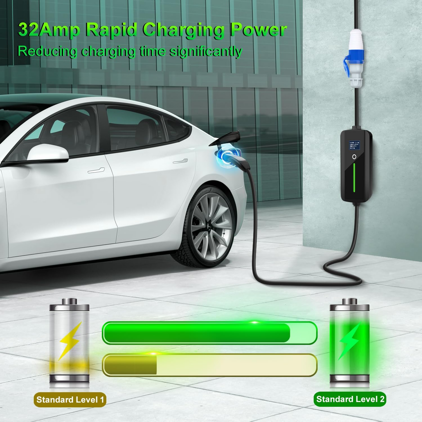 Portable Tesla Charger 7kW (USA/NACS)