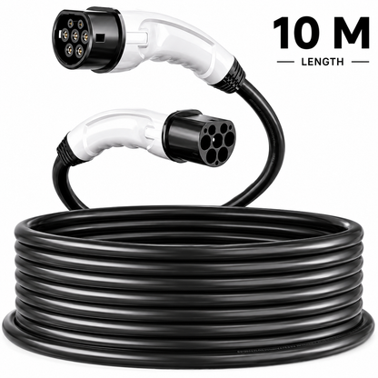 Type 2 to Type 2 Charging Cable 10m, 22kW (GCC/Type 2)