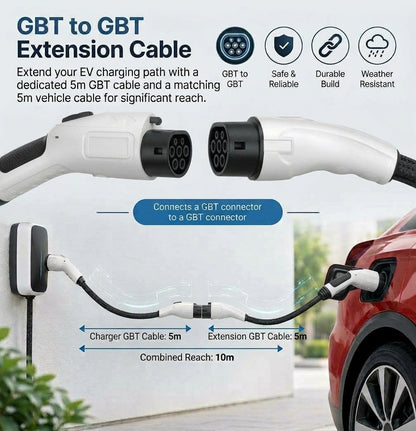 GBT to GBT Extension Cable 5m, 7kW (China/GBT)