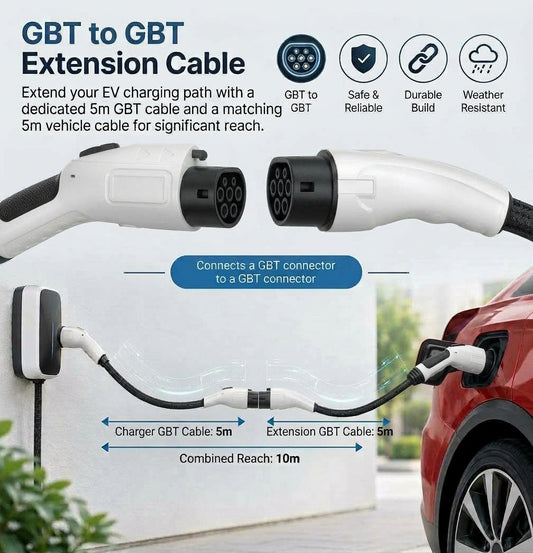 GBT to GBT Extension Cable 5m, 7kW (China/GBT)