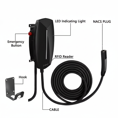 Smart Wall Tesla Charger 11kW (USA/NACS)