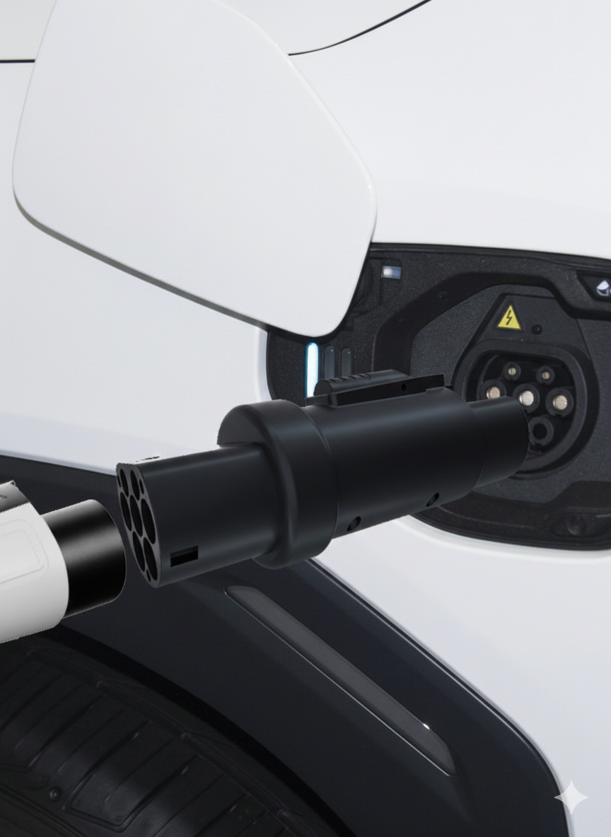 Type 2 to GBT Adapter 7kW with Lock (China / GBT)