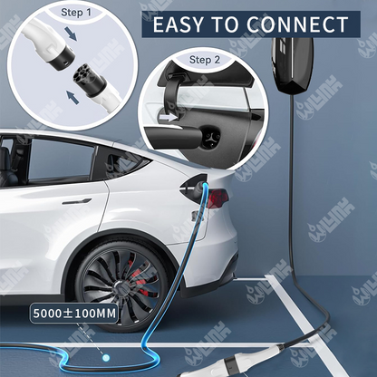 Type 2 to Tesla Charging Cable 7kW (USA/NACS)