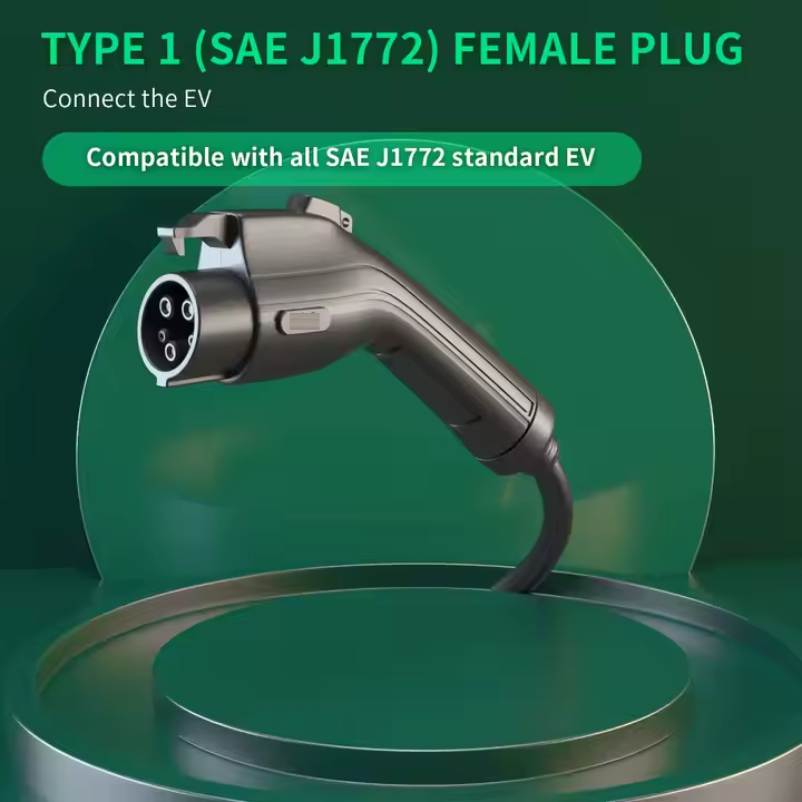 Type 2 to Type 1 Cable 7kW (USA/Korea/J1772)