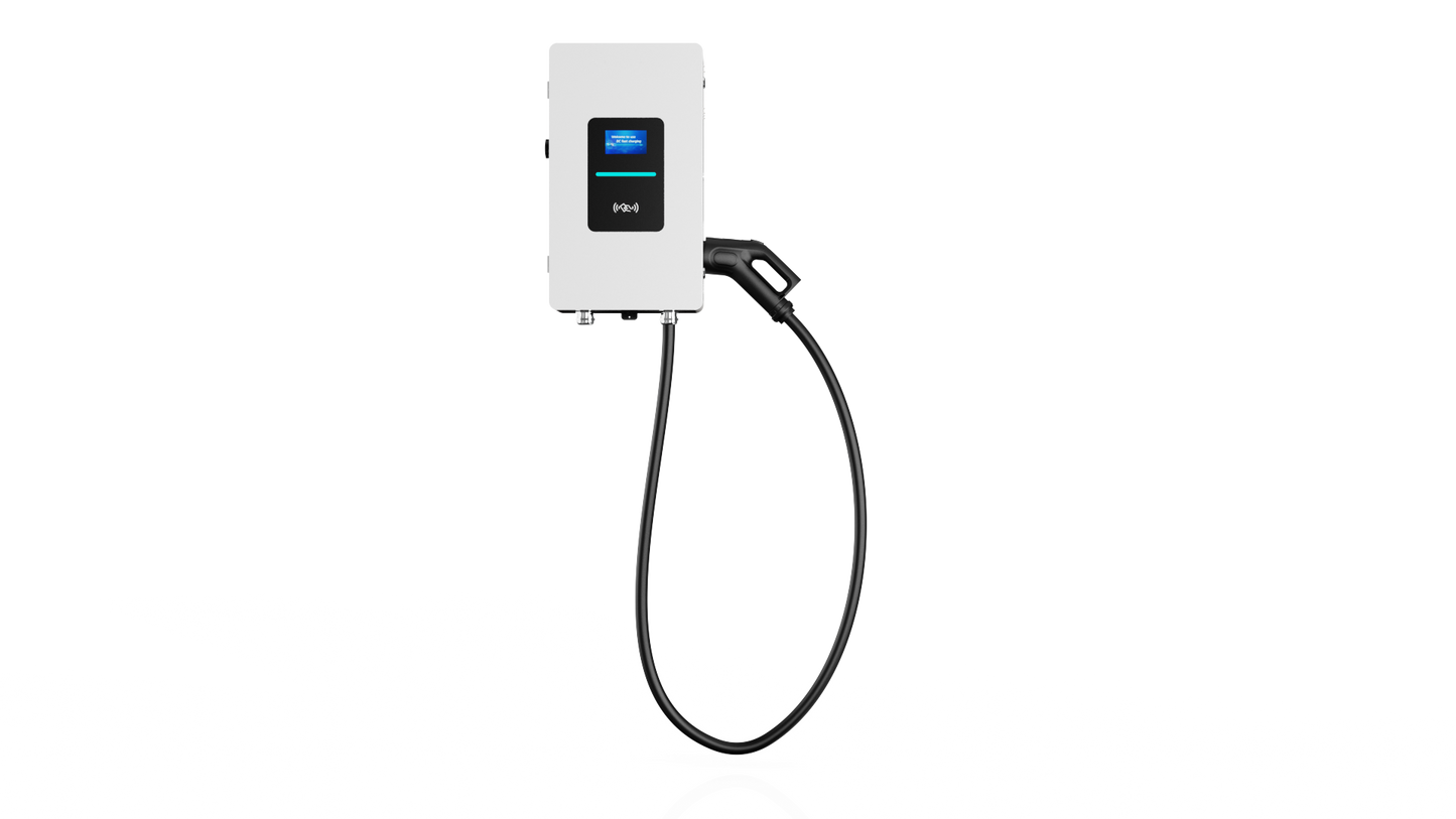 شاحن سيارة كهربائية مثبت على الحائط بقوة 30 كيلو وات