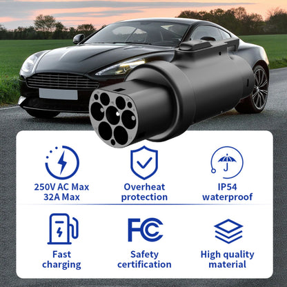 Type 2 to Type 1 Adapter 7kW (USA/J1772)