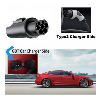 Type 2 to GBT Adapter 7kW with Lock (China / GBT)
