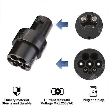Type 2 to Tesla Adapter 80A (USA/NACS)