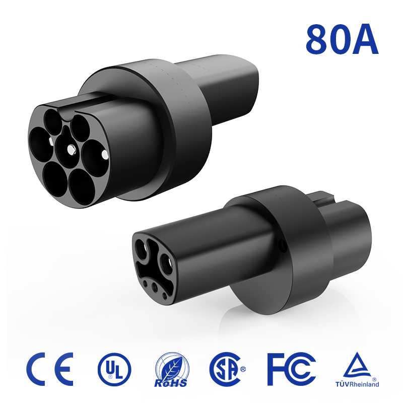 Type 2 to Tesla Adapter 80A (USA/NACS)