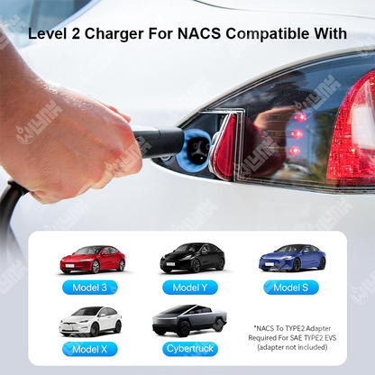 Type 2 to Tesla Charging Cable 7kW (USA/NACS)