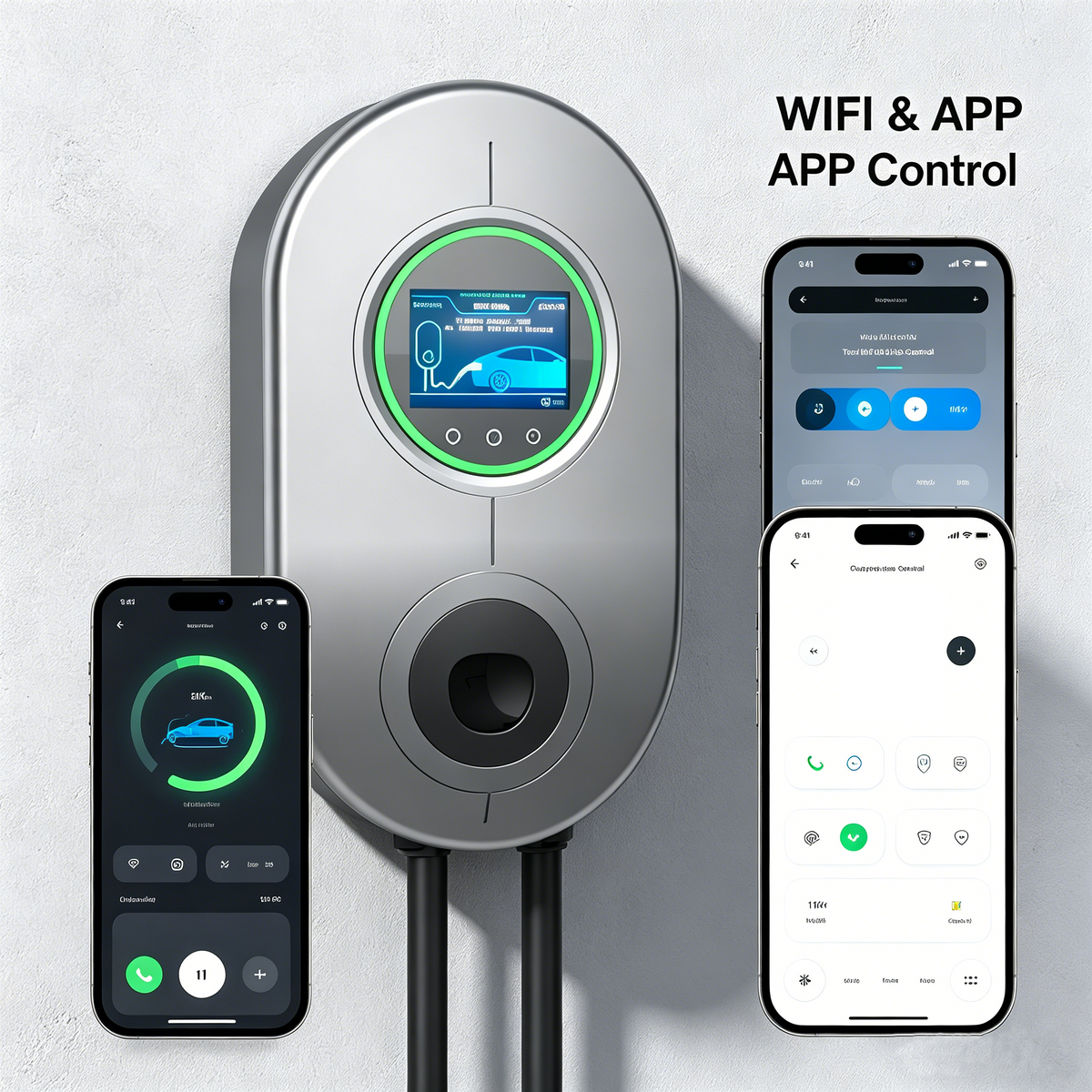 Wall EV Charger 11kW for US Tesla, EVFL (USA/NACS)