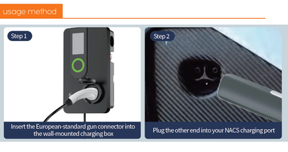 Type 2 to Tesla Charging Cable 7kW (USA/NACS)