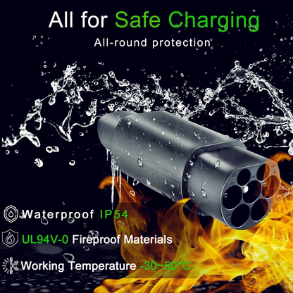 Type 2 to Tesla Adapter 7kW (USA/NACS)